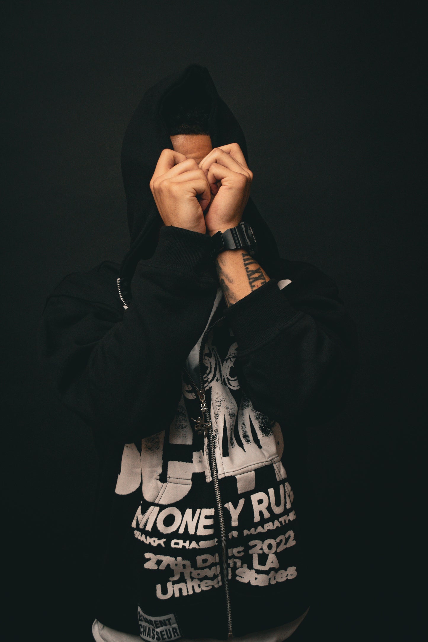 BLK 448 ESSENTIAL ZIP UP