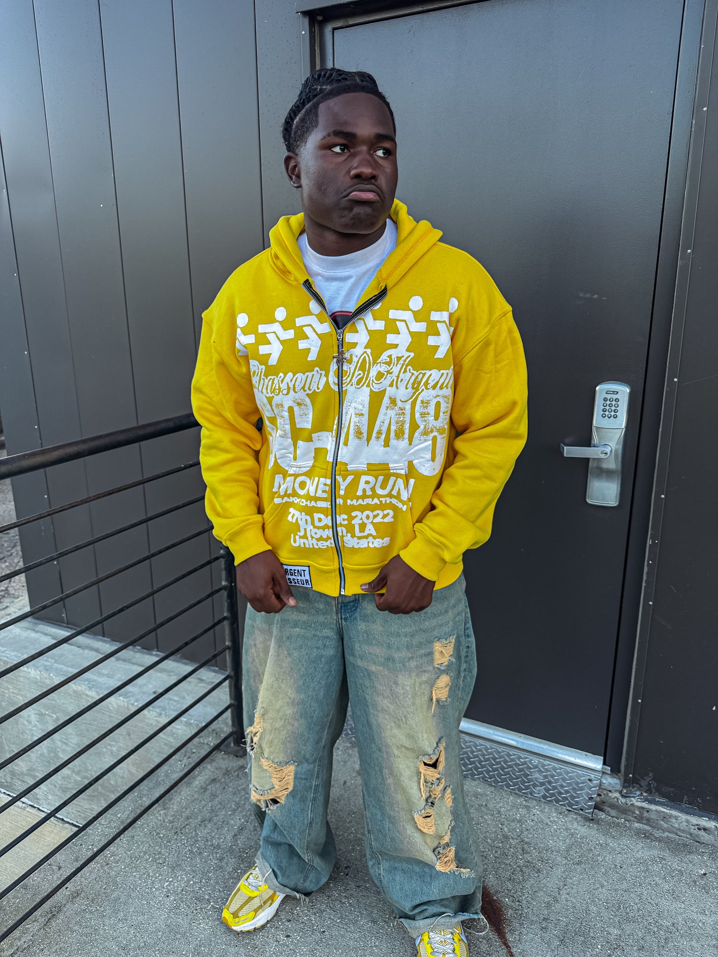 YELLOW 448 ESSENTIAL ZIP UP