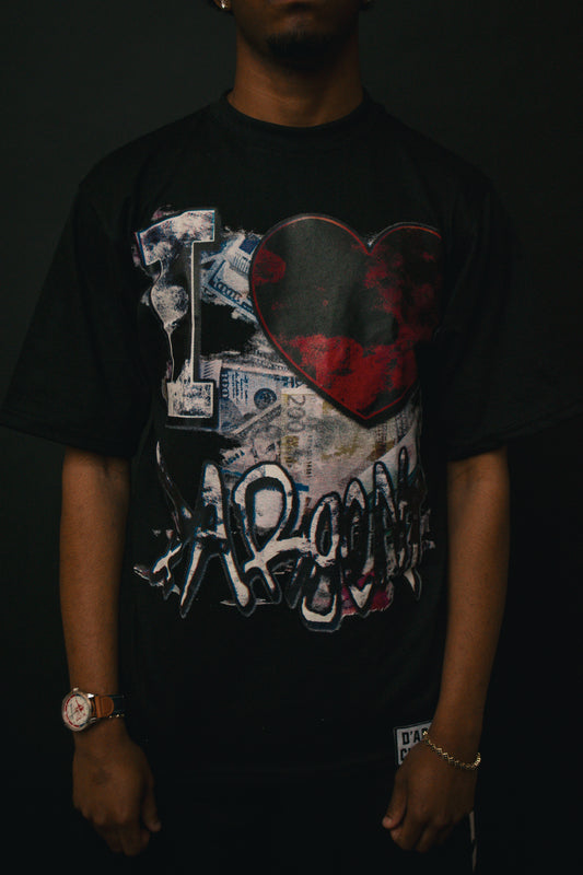 BLK I ❤️ DARGENT TEE