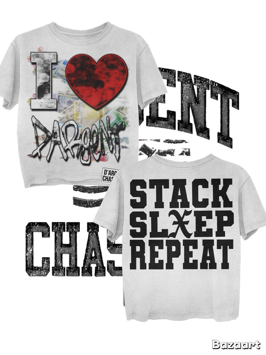 WHITE I ❤️ DARGENT TEE