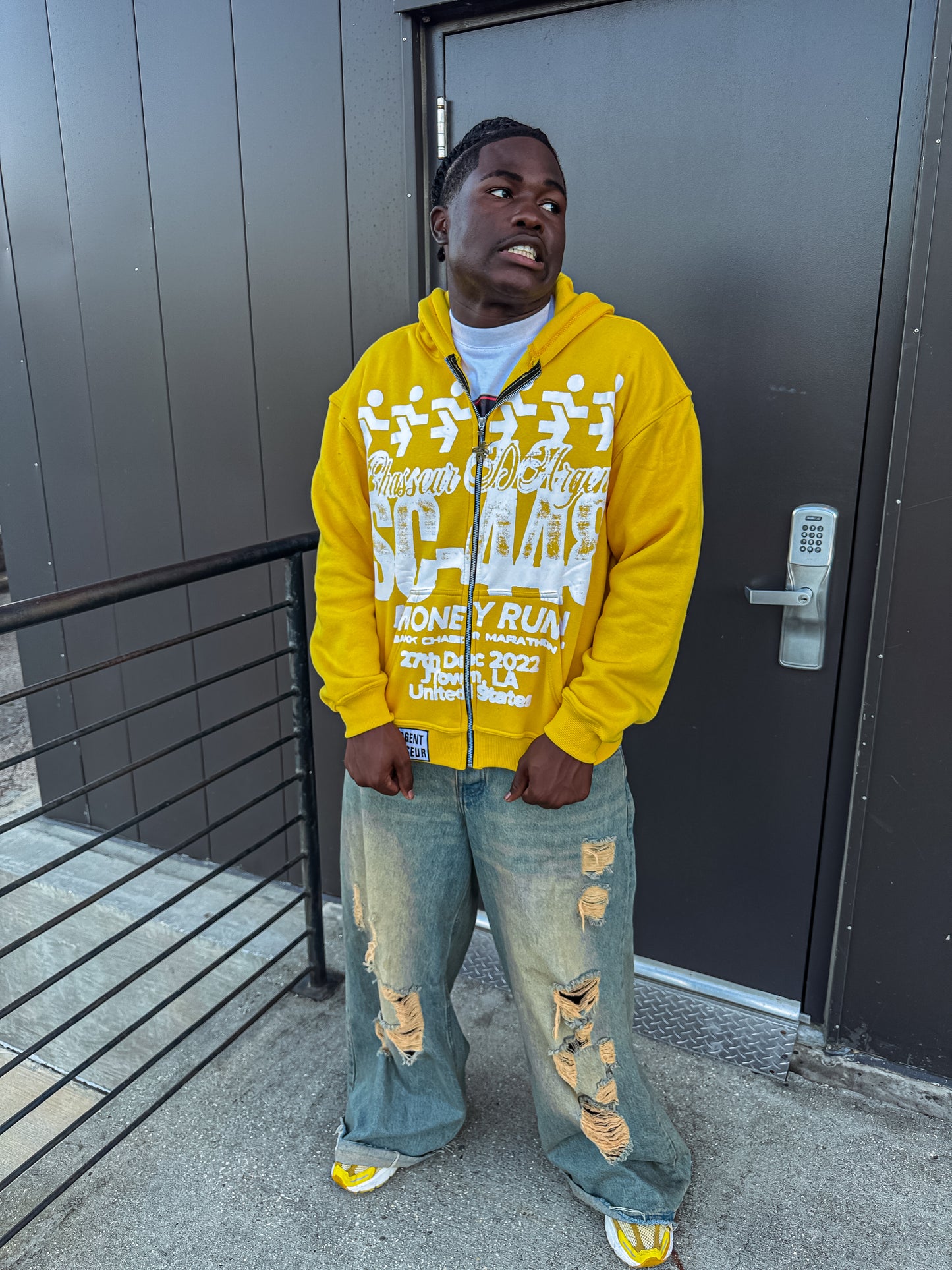 YELLOW 448 ESSENTIAL ZIP UP