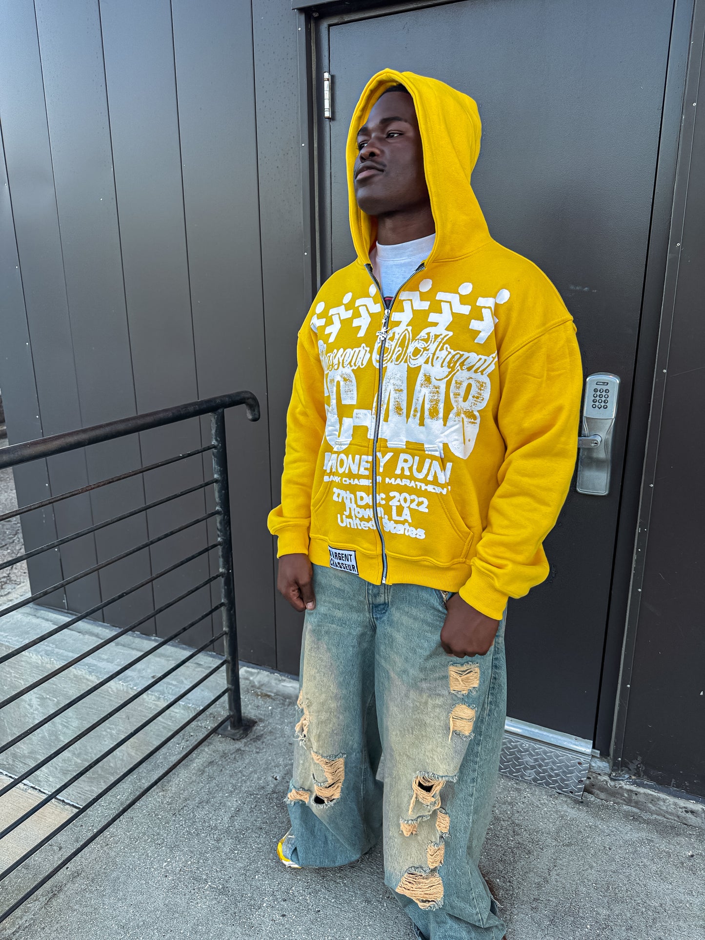 YELLOW 448 ESSENTIAL ZIP UP